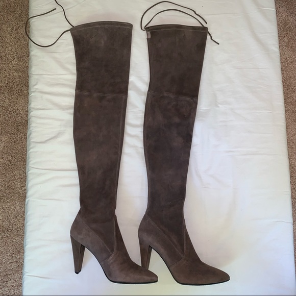 Stuart Weitzman almost brand new High Street Over the knee boots in Fungi - Picture 12 of 15